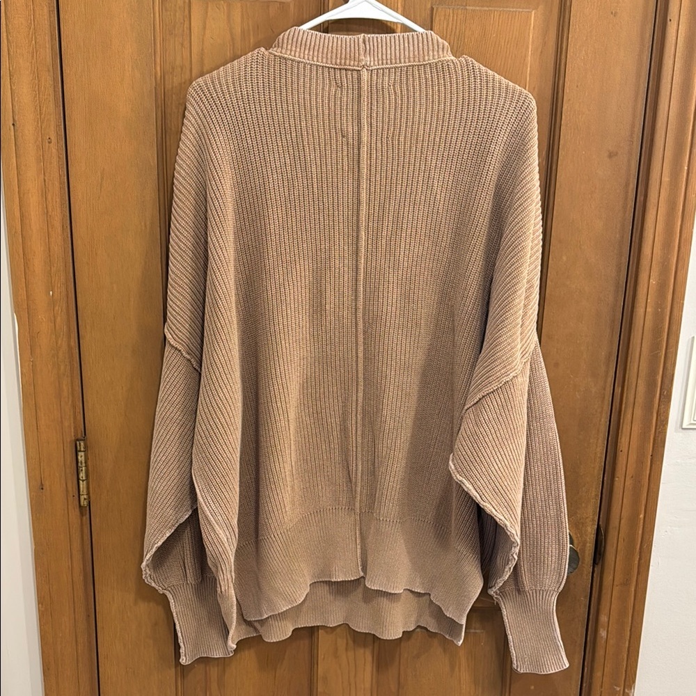 Aerie Tan Ribbed Sweater - Picture 2 of 3